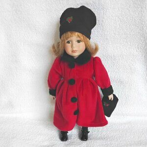 12"/13" Porcelain Handcrafted Russia Girl Winter Dressed Doll!!